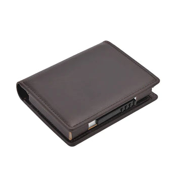 Men's Genuine Leather RFID Blocking Business Wallet